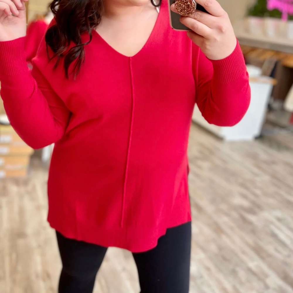 Red sweater